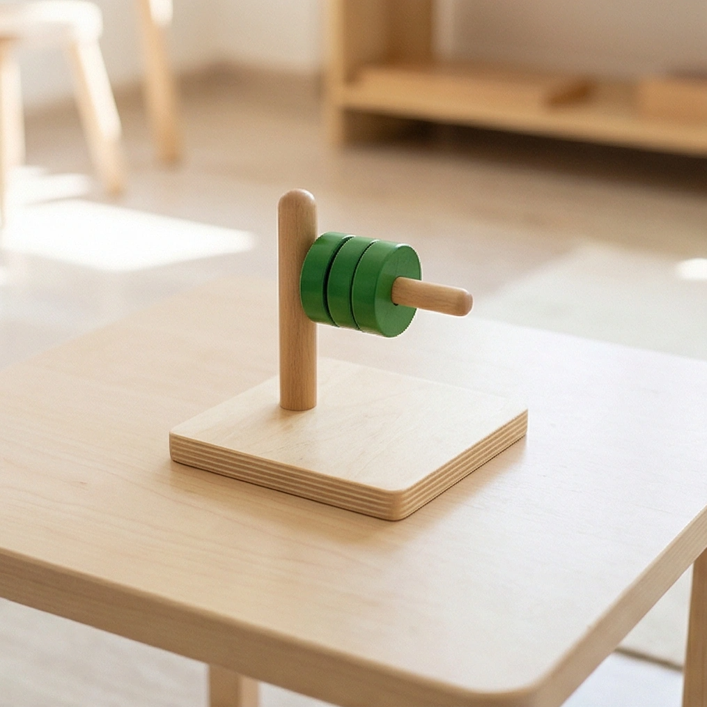 Discs on Horizontal Dowel