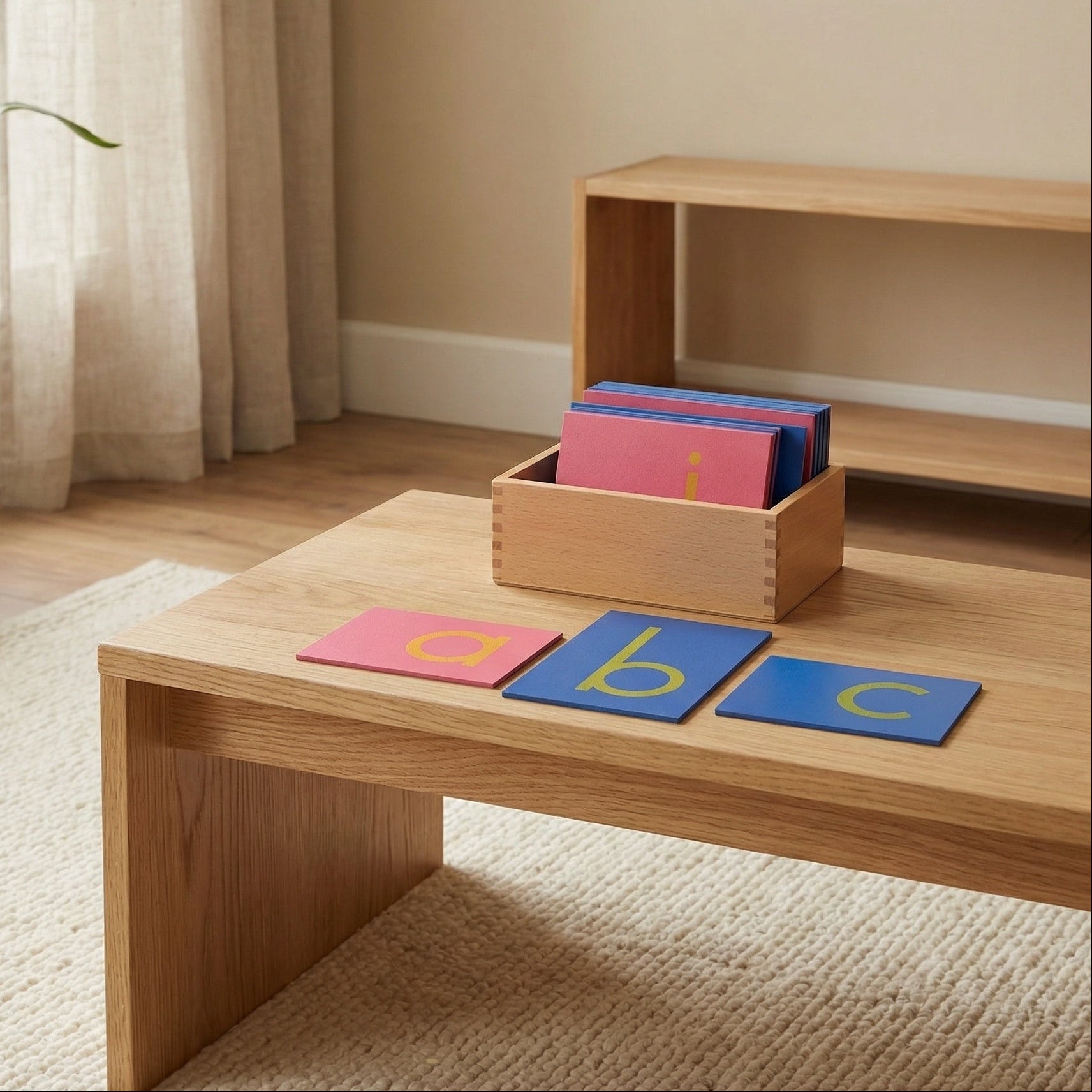 Lowercase Sandpaper Letters with Box