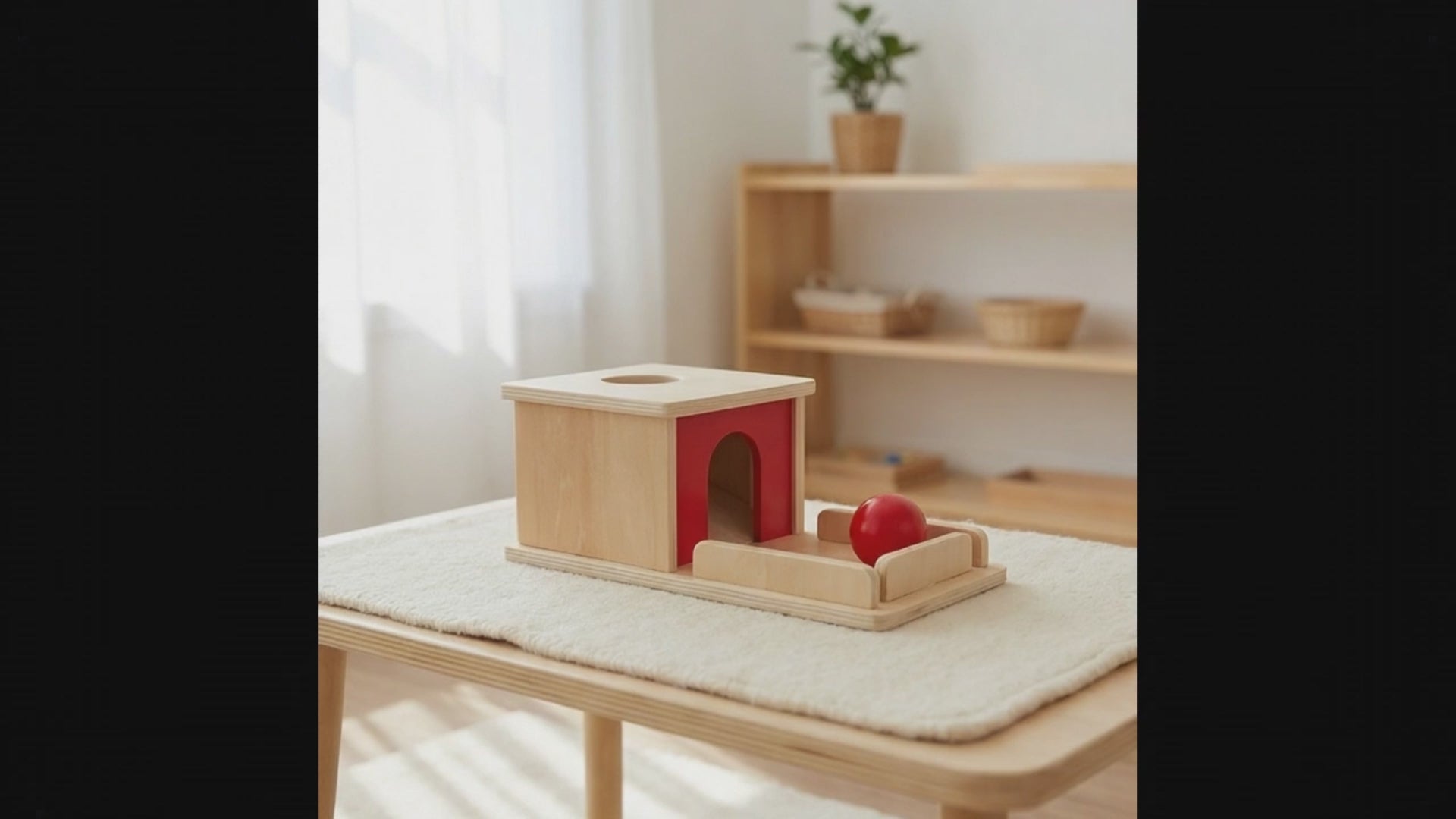 Object Permanence Box with Tray